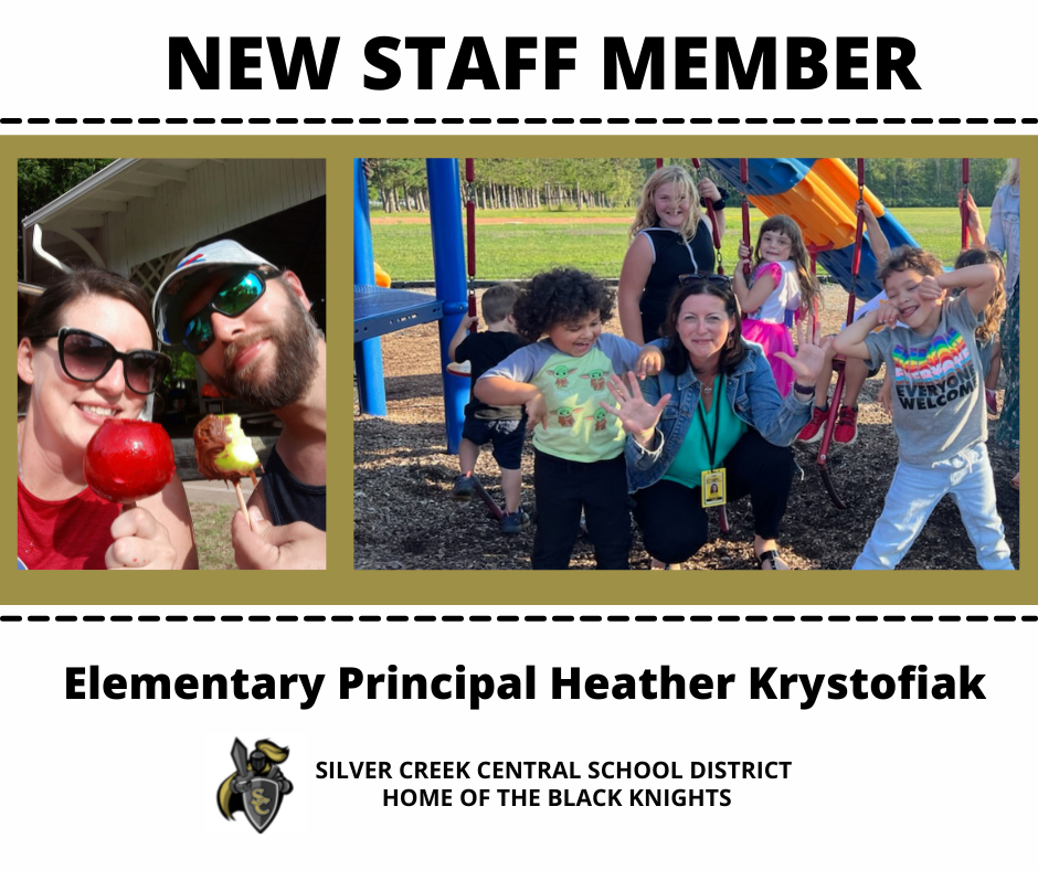 new staff member composite image of Principal Heather Krystofiak of Silver Creek Elementary